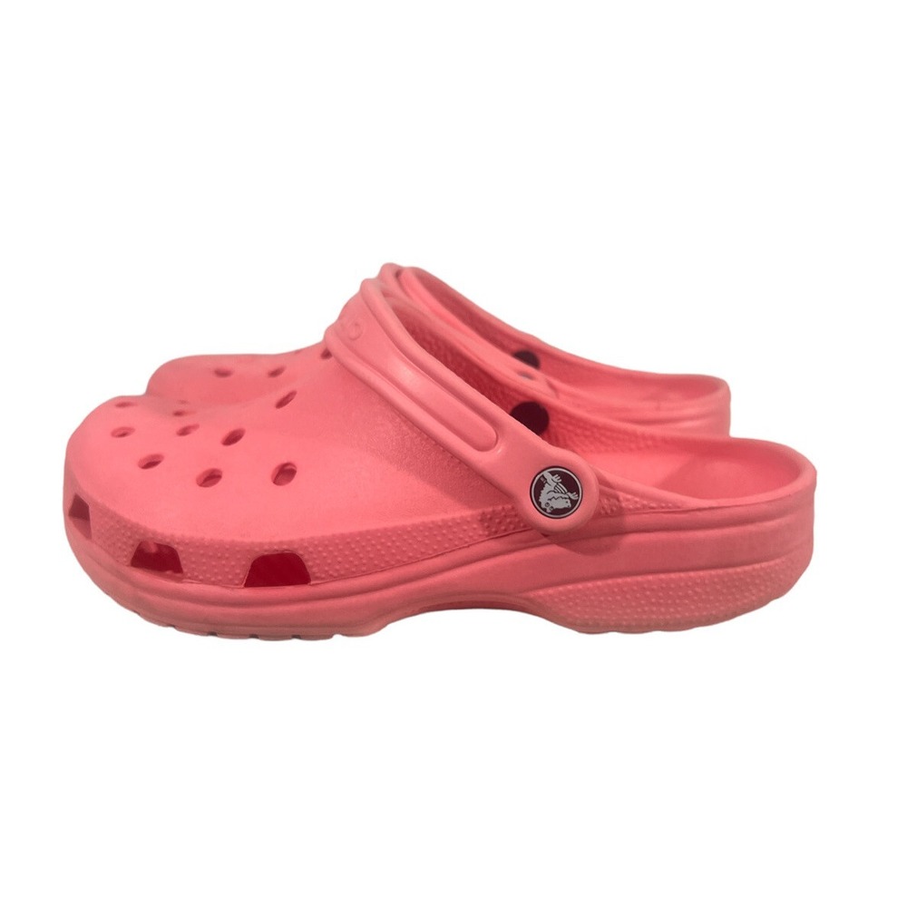 Crocs Bubblegum Pink Classic Clog Great Condition Size 9 Womens, 7 Mens